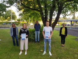 jeweils 3. Platz Gymnasium Nidda Paula Kaunath und David Schoenhals